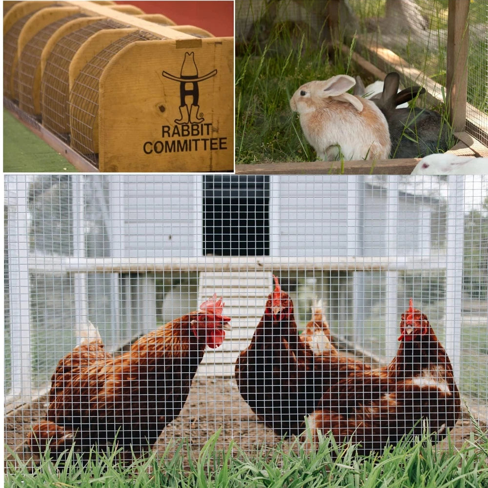 1" x 1" Welded Wire Fence for Chicken Rabbit Mesh (Vinyl Coated)