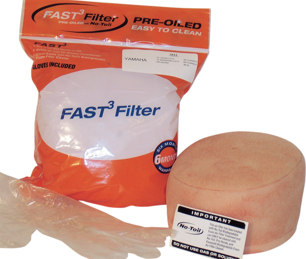 Pre-Oiled Air Filter for Yamaha 1844 (No Toil)