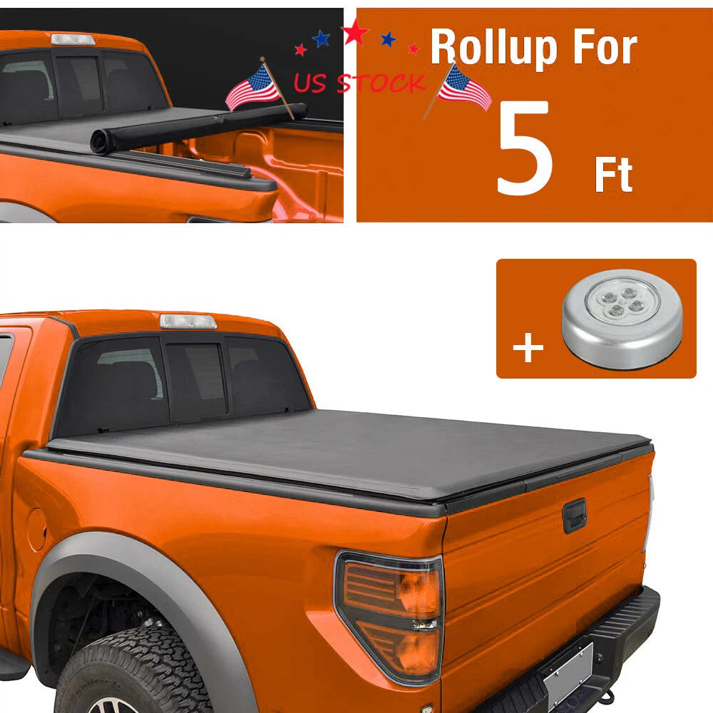 5FT Soft Roll-Up Tonneau Cover for Ford Ranger T6 (2014-2018)