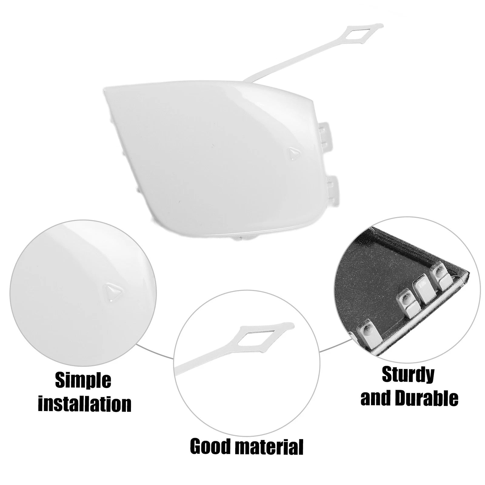 Tow Hook Cover for Mercedes-Benz GLA 250 4Matic (2015–2020) - White