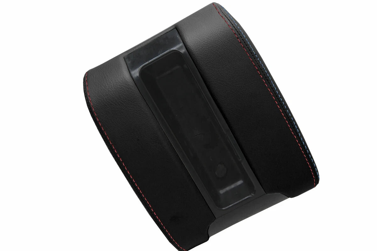 Leather Center Console Lid Armrest Cover for BMW E39 (1997–2003)