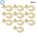 10X Clevis Slip Hook 3/8 Inch for G70 Chain 18000lbs w/ Safety Latch