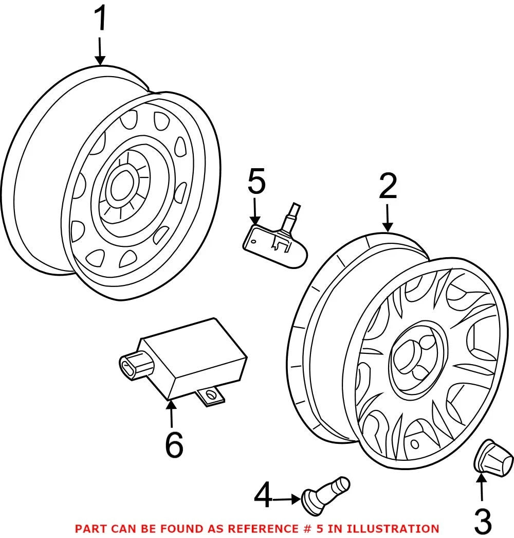 Tire Pressure Monitoring Sensor for Chrysler Town & Country, Dodge Journey
