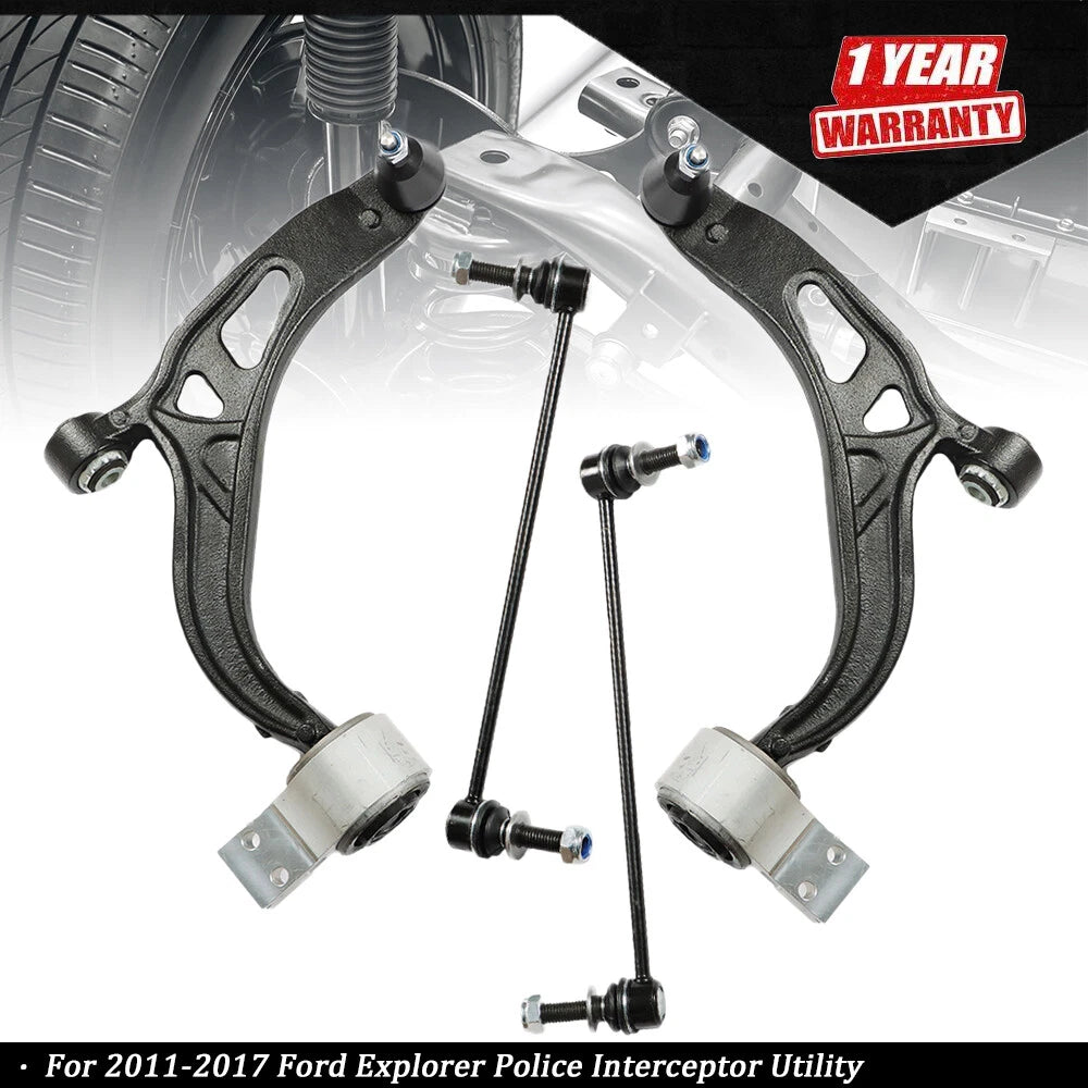Set of 4 Suspension Control Arm Ball Joint Sway Bar Links for Ford Explorer (2011–2017)