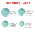 Set of 4 Stainless Steel Measuring Tools