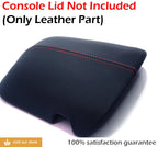Center Console Armrest Cover for Ford Mustang (2015–2019) Red Stitch