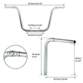 Ape Hangers 1 1/4'' Fat 14" Rise Handlebar for Harley Sportster 883 1200