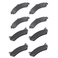 Set of 4 Front Rear Brake Pads for Chevrolet Avalanche Silverado Suburban Tahoe Yukon
