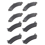 Set of 4 Front Rear Brake Pads for Chevrolet Avalanche Silverado Suburban Tahoe Yukon