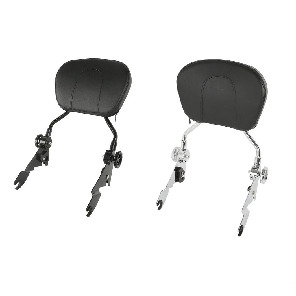 Adjustable Backrest Sissy Bar for Harley Street Glide (2009–2025) Chrome/Black