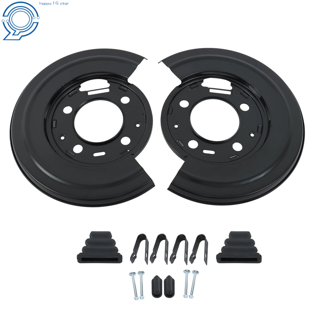 Pair Brake Dust Shield Backing Plates for Ford F-350 F-450 (2011–2016)