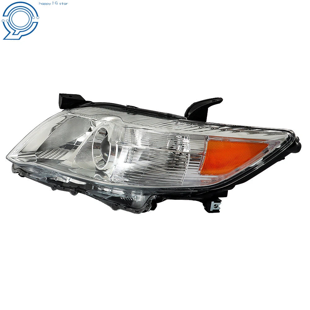 Set of 2 Halogen Headlights for Toyota Camry (2010–2011) Chrome Bezel