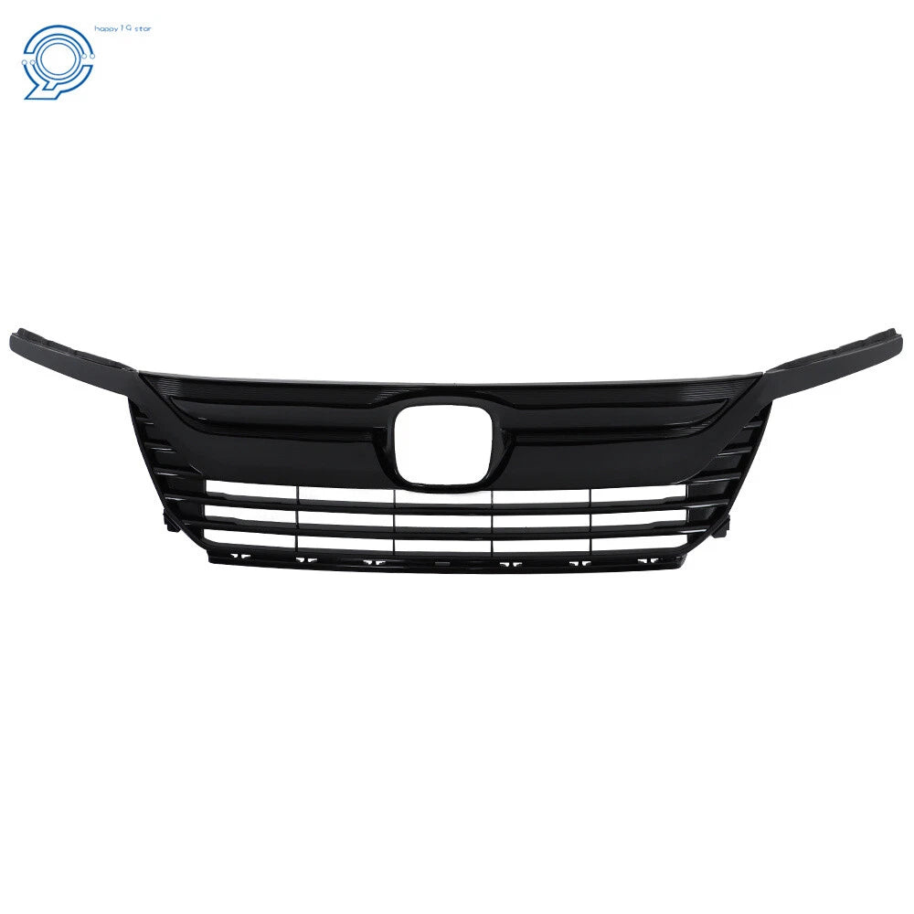 Gloss Black Upper Grille with Headlight Eyelid Molding for Honda Odyssey (2018–2020)