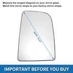 Heated Right Upper Side Mirror Glass for VW Crafter, Mercedes 