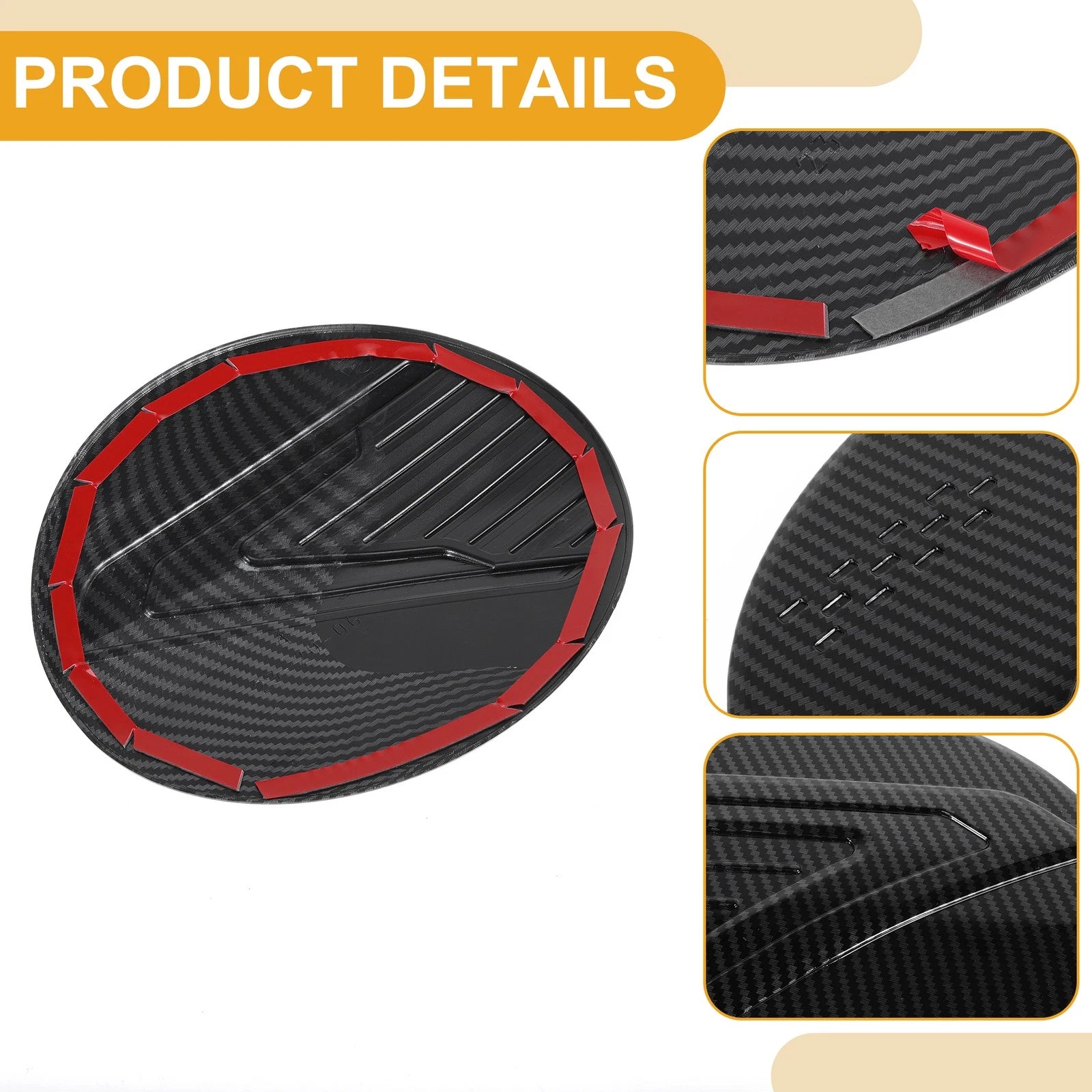 Fuel Tank Door Cap for Subaru Crosstrek (2024–2025) Carbon Fiber Black