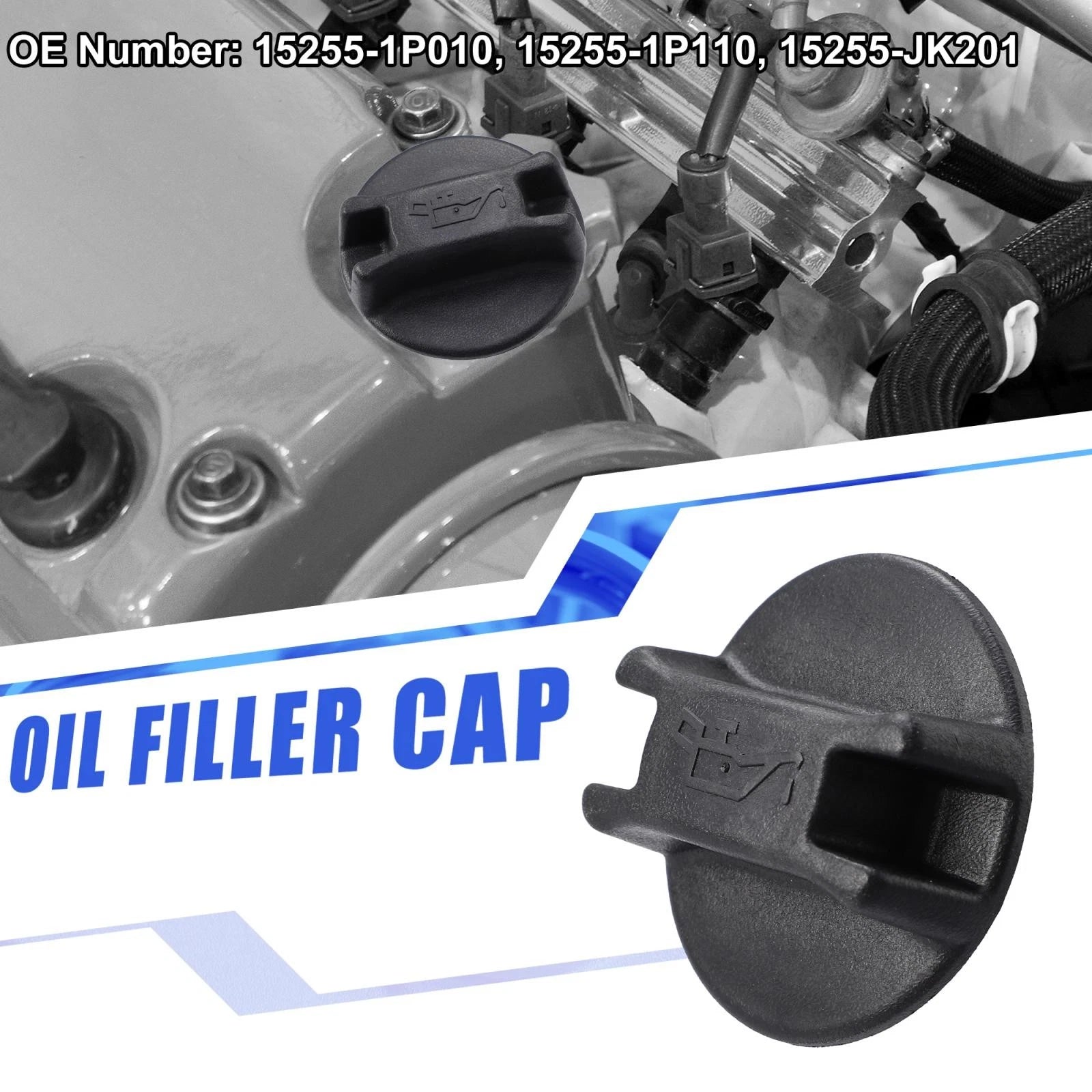 Oil Fuel Tank Cap for Nissan 370Z (2009–2018) 15255-1P110