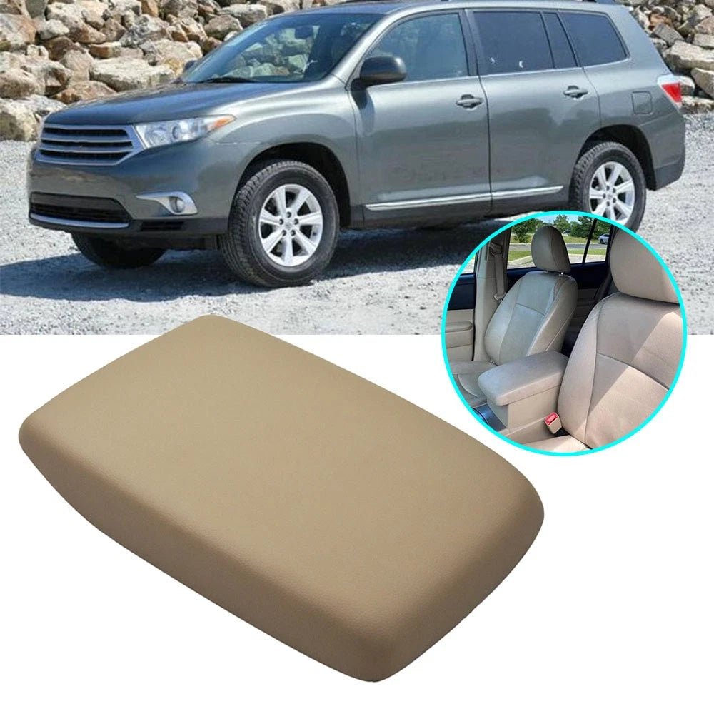 Armrest Cover for Toyota Highlander (2008–2013) Beige Leather