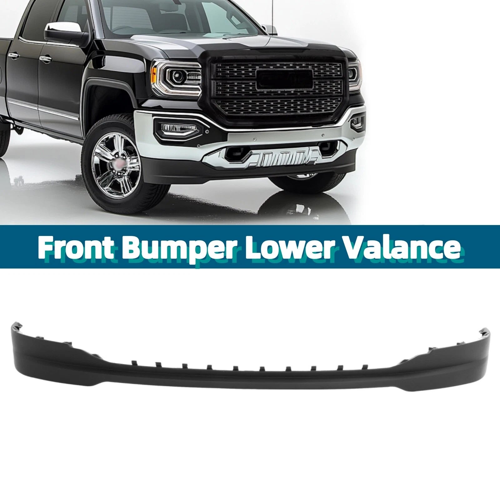 Front Bumper Lower Valance Air Deflector for GMC Sierra 1500 (2016–2018)