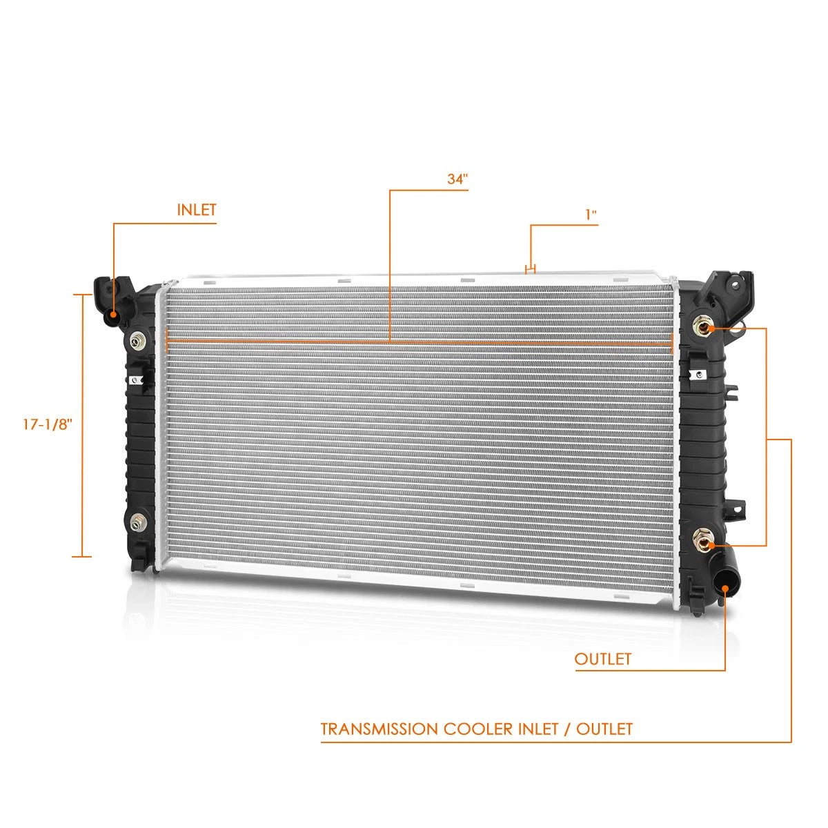 Aluminum Core Radiator DPI-13569 for Escalade/Silverado/Tahoe/Sierra/Yukon (2015–2020)
