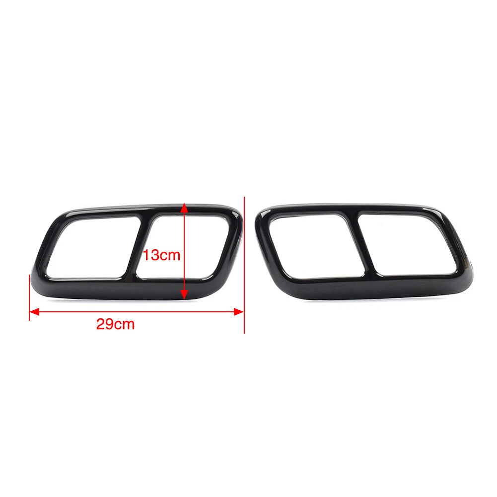 Silver Rear Exhaust Muffler Tail Pipe Cover Trim for Range Rover Sport (2018–2019)