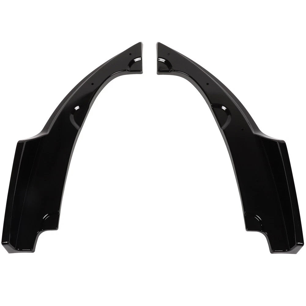 2PC Rear Bumper Splitters for Honda Civic (2016-2018) Black