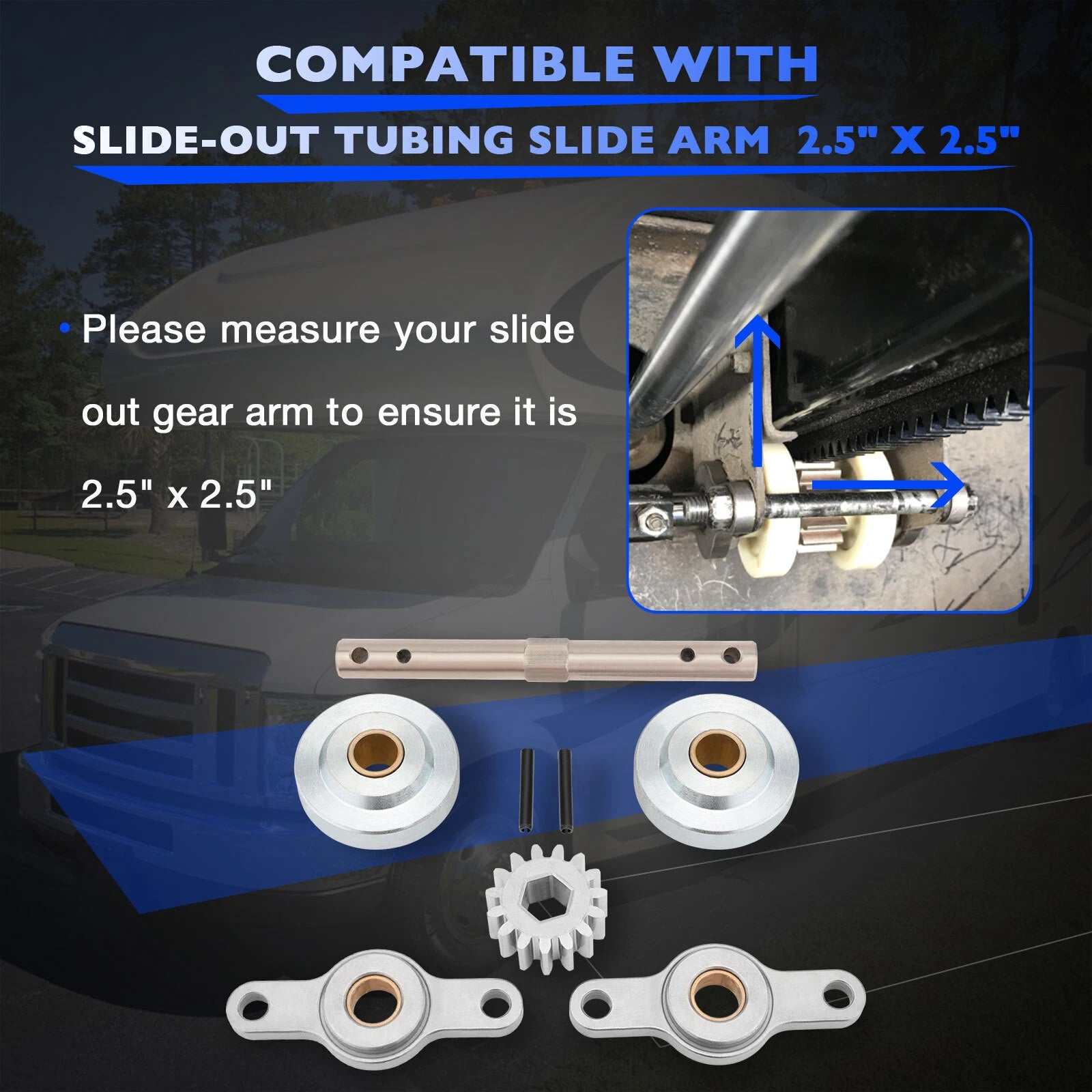 Slide-Out Gear Box Pack Assembly for RV (Fits Various Models)