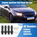 Set of 4 Ignition Coil Boot Kit No.1208092/1208096/19005362 for Chevrolet