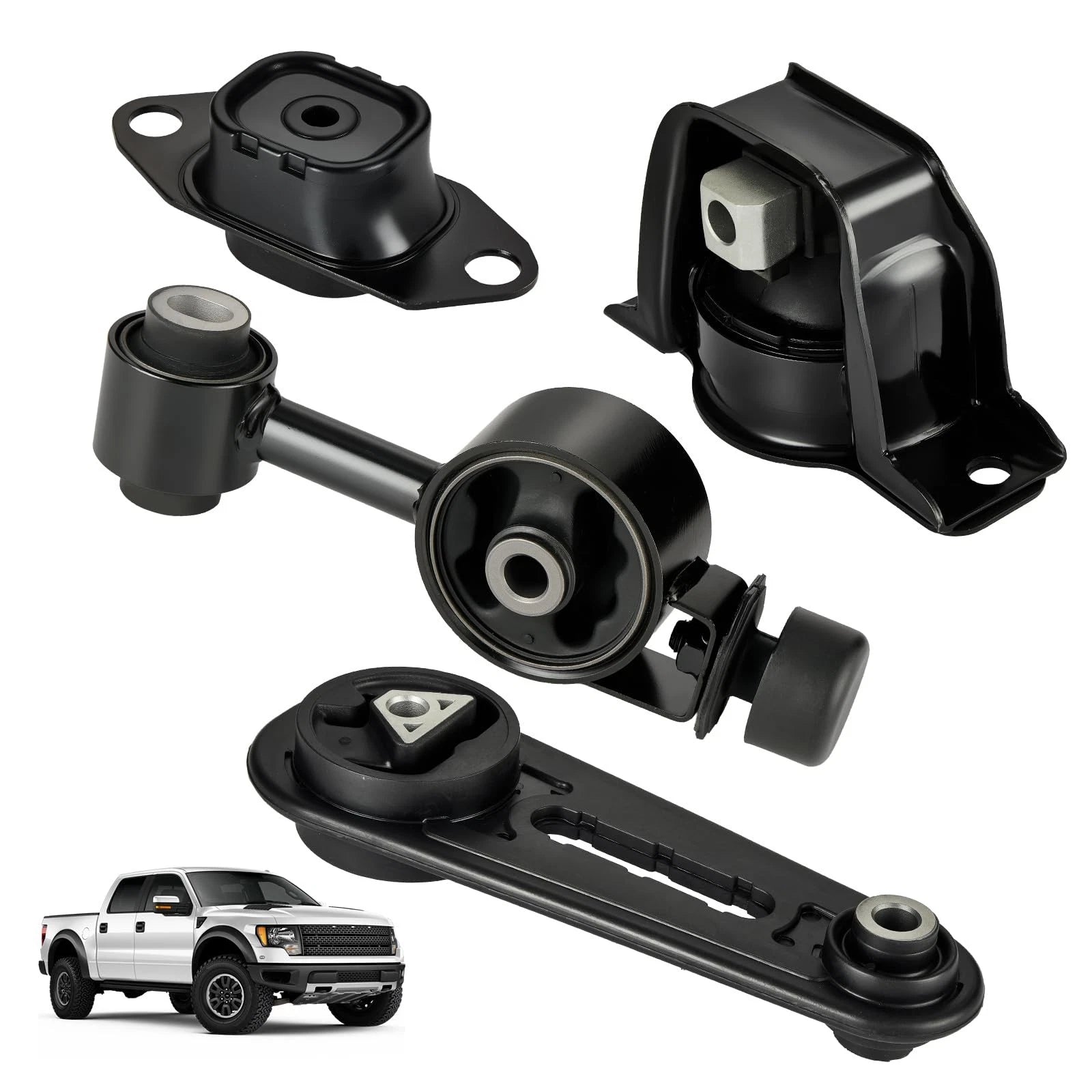 Set of 4 Engine Trans Mounts for Nissan Versa (2007–2012) & Cube (2009–2014) A4318 A4312 A4320 A4323
