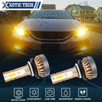 3000K Gold Yellow LED Bulbs High Beam Conversion Kit for Honda (9005–9011)