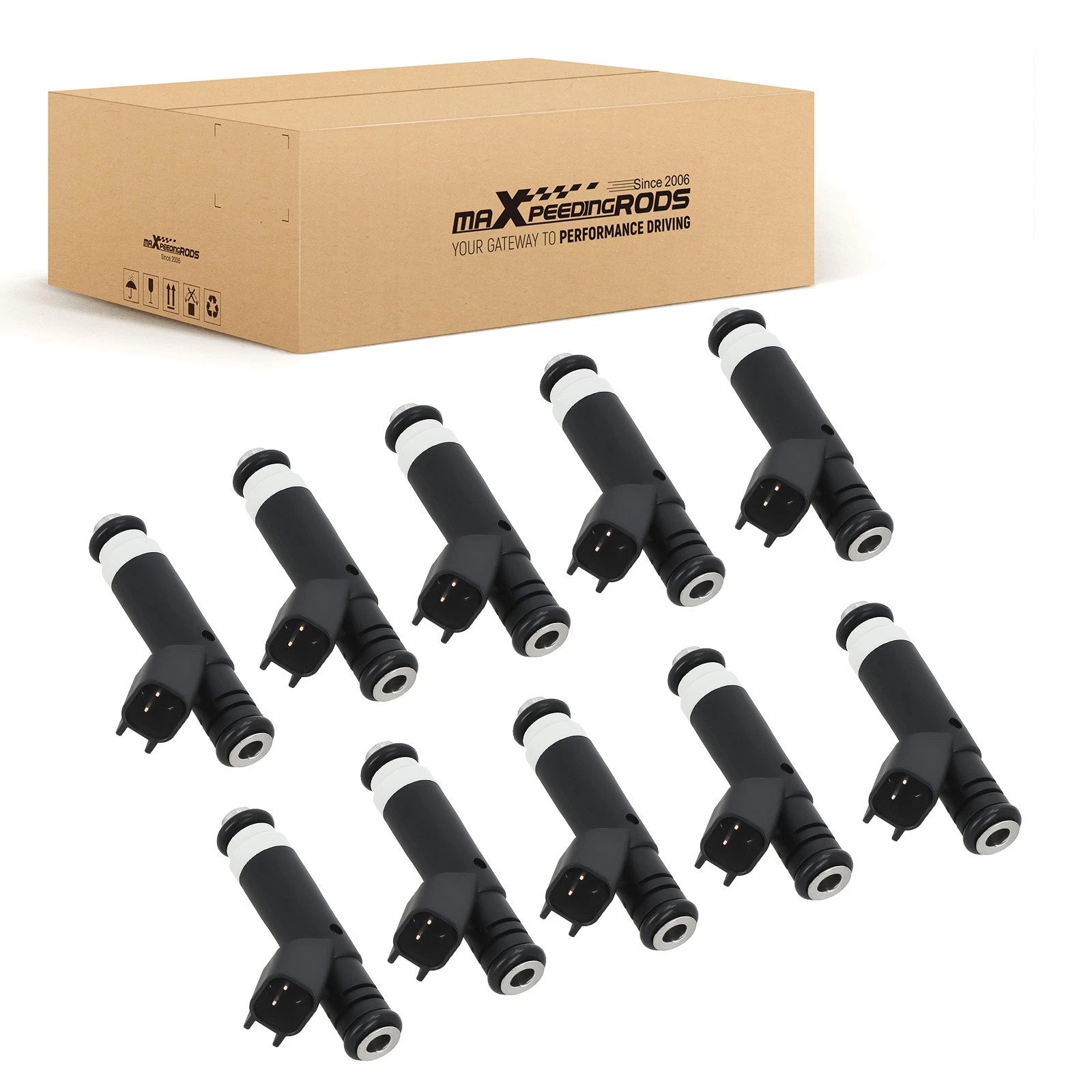 10PCS Fuel Injector for Ford F-350/F-450/F-550 6.8L V10 (2011–2016) BC3Z9F593A FJ931