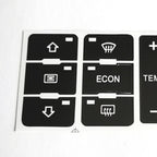 A/C Button Repair Sticker for Car (Black Overlay)