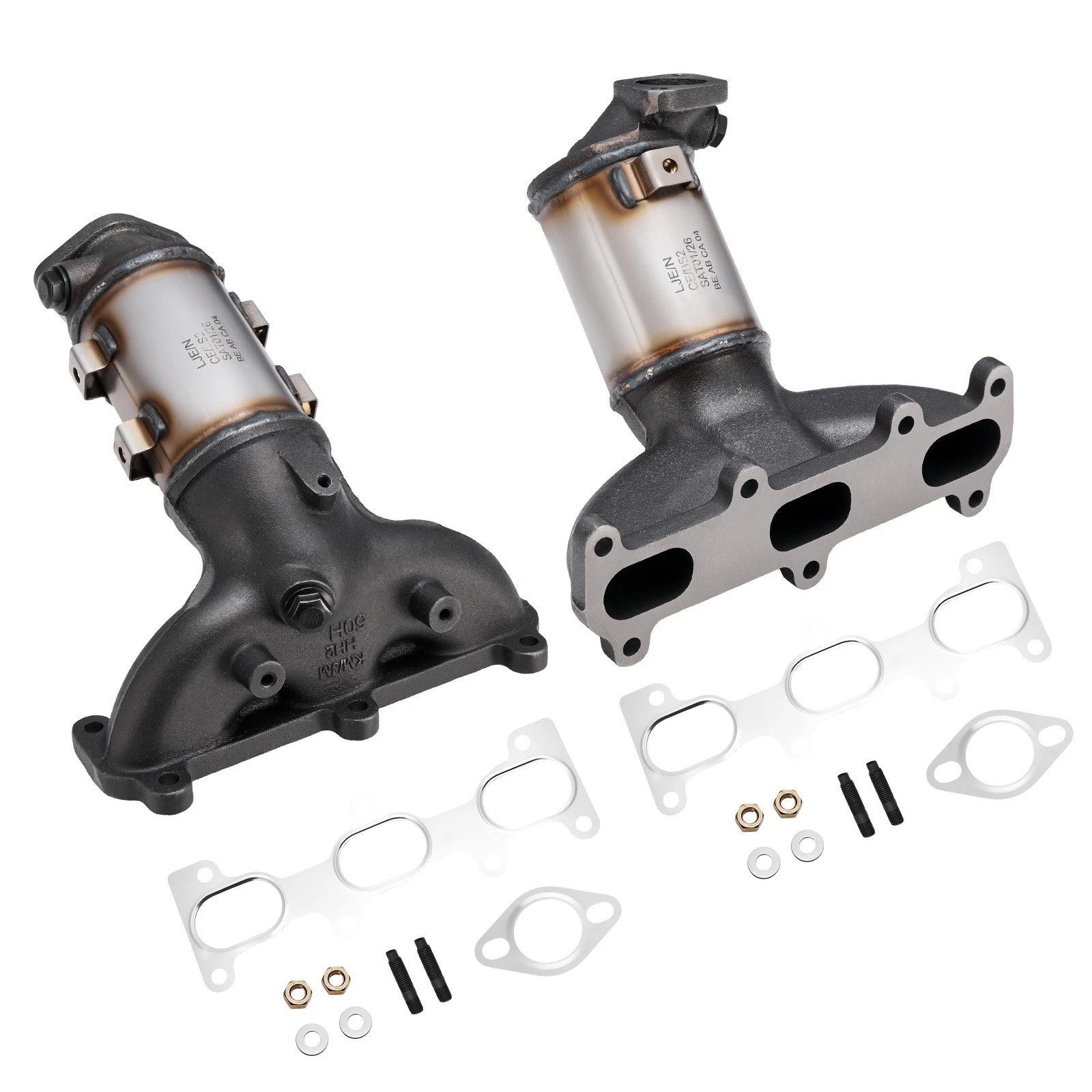 2X Manifold Catalytic Converters for Hyundai Santa Fe (2007–2009) 2.7L V6