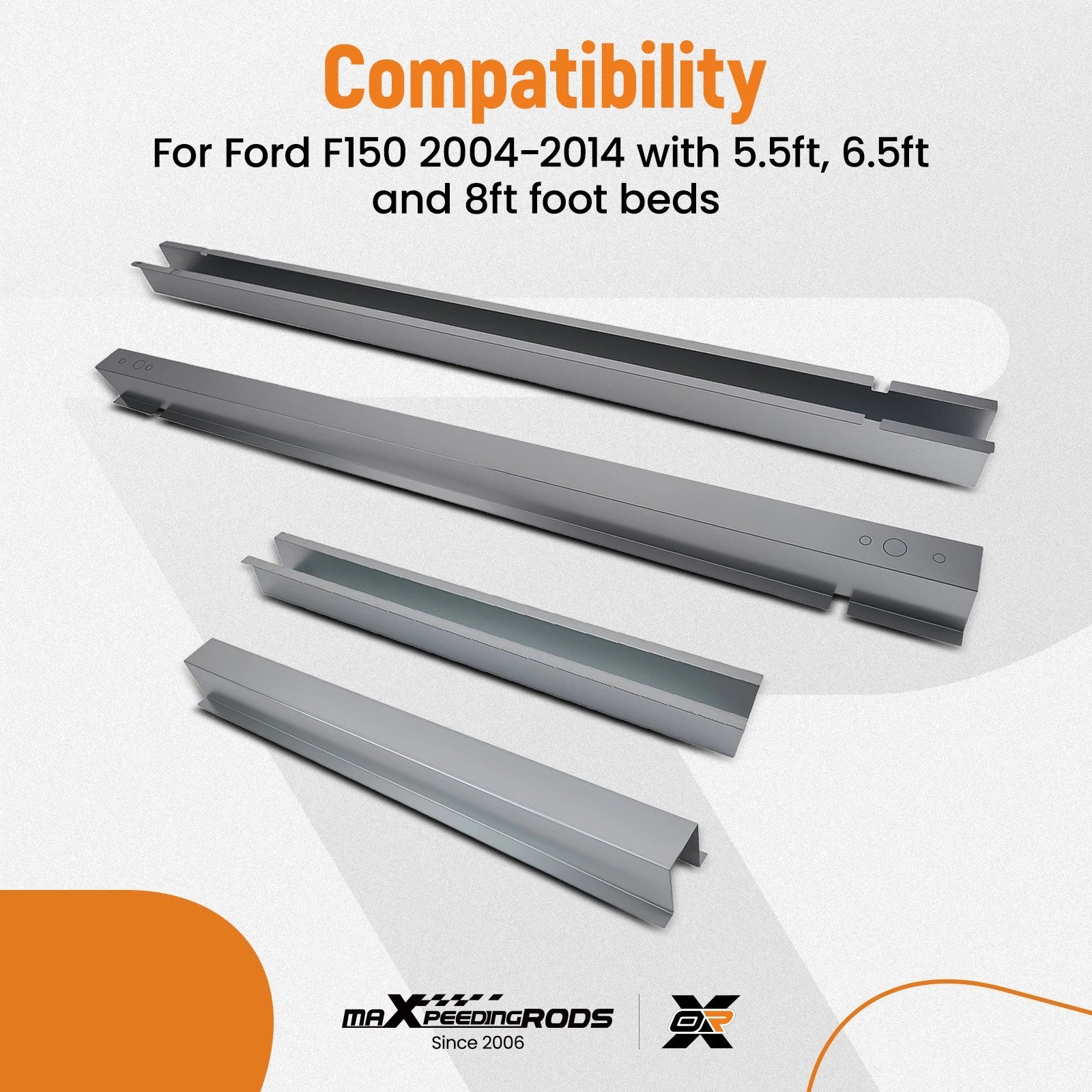 Support Crossmember Rails Kit for Ford F-150 (2004-2014)