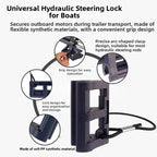 4 Inch Hydraulic Rudder Lock for Outboard Motor (Dual Clasp Design)