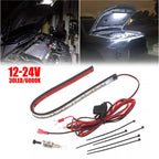 Universal White Under Hood LED Panel Light Kit for Any Vehicle