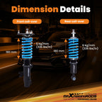 Coilover Lowering Kit for Mini Cooper R50 R53 (2002–2006) - Height Adjustable