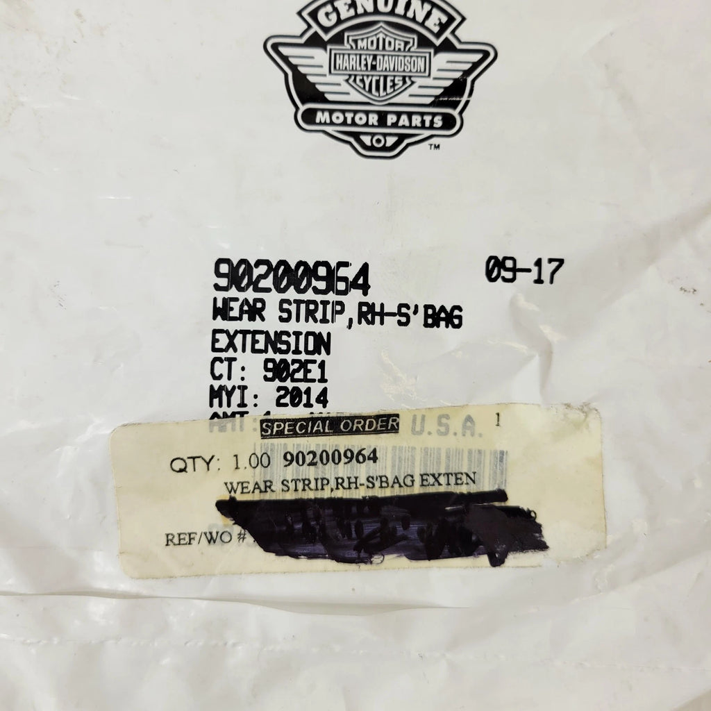 Saddlebag Extension Wear Strip for Harley-Davidson Touring (2014–2025) 90200964