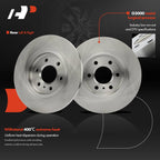 Rear Disc Brake Rotors & Ceramic Pads for Buick Terraza (2005-2008)