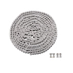 10ft Roller Chain Set with 2 Connectors for Go Karts