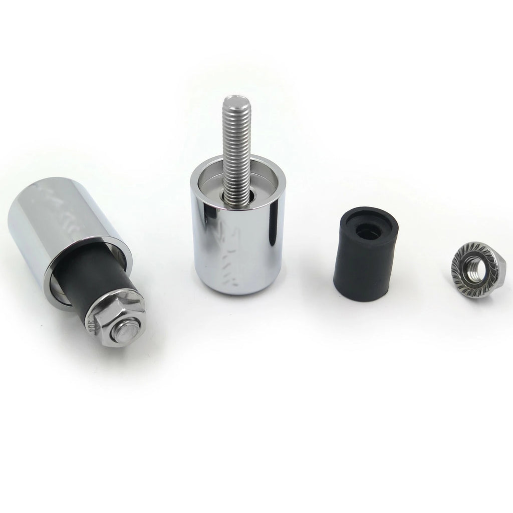 Chrome Weight Bar Ends Sliders Rubber for Kawasaki ZX9/ZX9R (1994–2003)