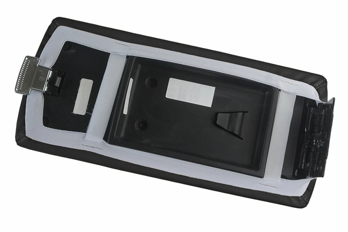 Leather Console Lid Pull Over Armrest Cover for Ford Flex (2009–2019) Black