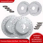 Drilled Brake Rotors and Pads Kit for Dodge Ram 1500 (2002–2008)