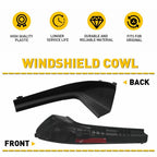 2X Front Windshield Wiper Cowl Cover for Nissan Versa Hatchback (2007-2012)