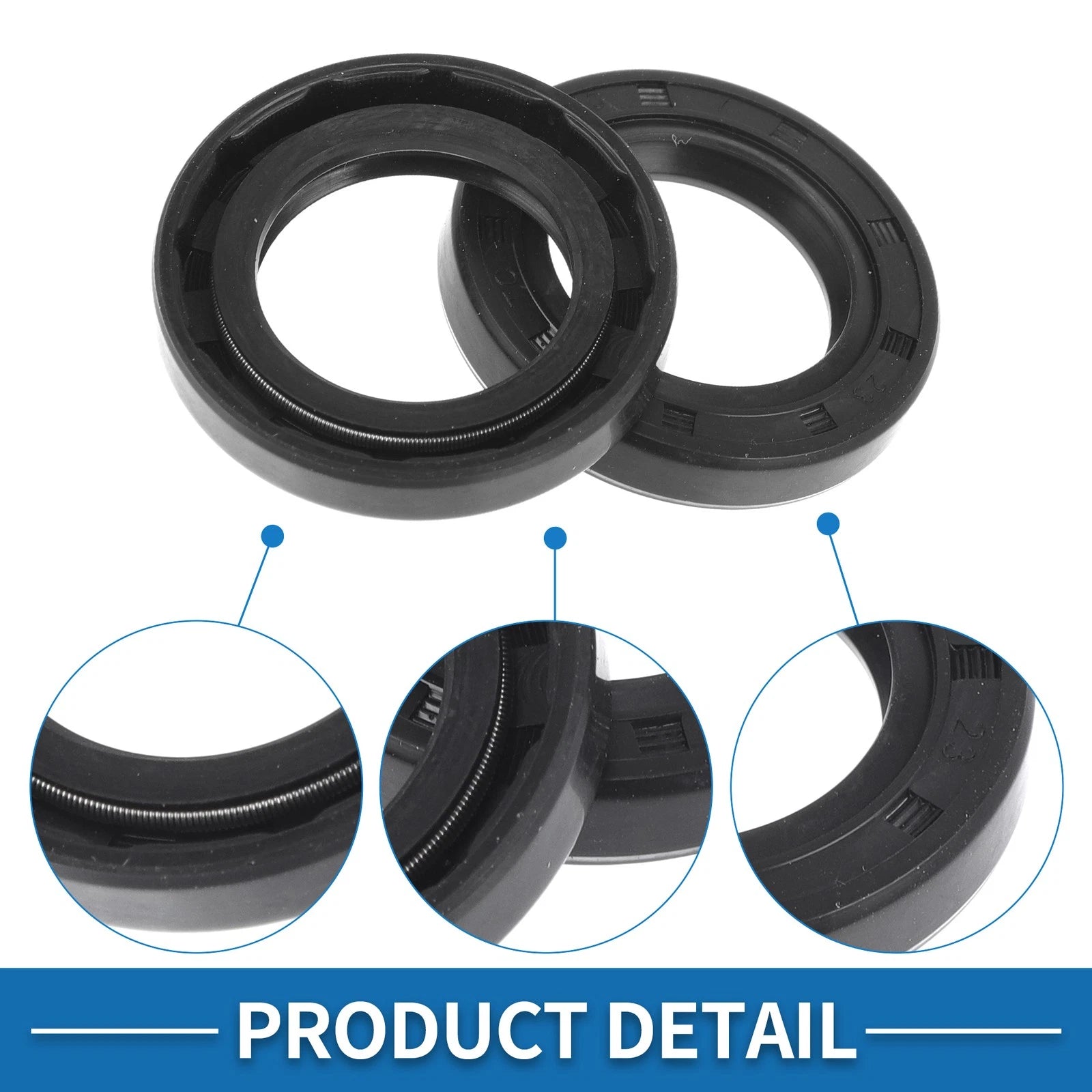 Set of 5 Oil Seal Rotary Shaft Seal 25x40x7mm Nitrile Rubber for Various Models