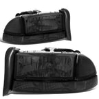 LED Fog Light Set with Smoked Headlight, Clear Corner for Dakota/Durango (1997–2004)