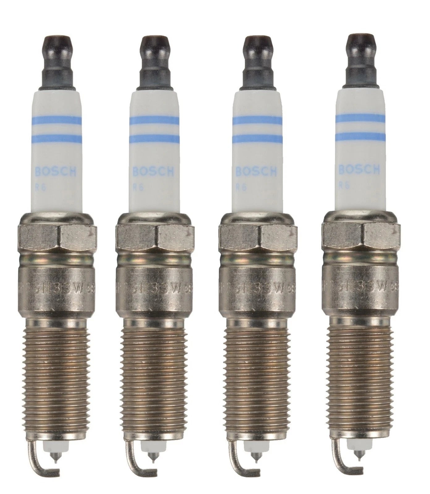 Set of 4 Bosch Double Iridium Spark Plugs for Chevrolet GMC 4.3L (0.035")