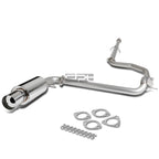 4" Round Muffler Tip for Honda Civic Ed Sedan (1989–1991) - Stainless Racing Catback Exhaust