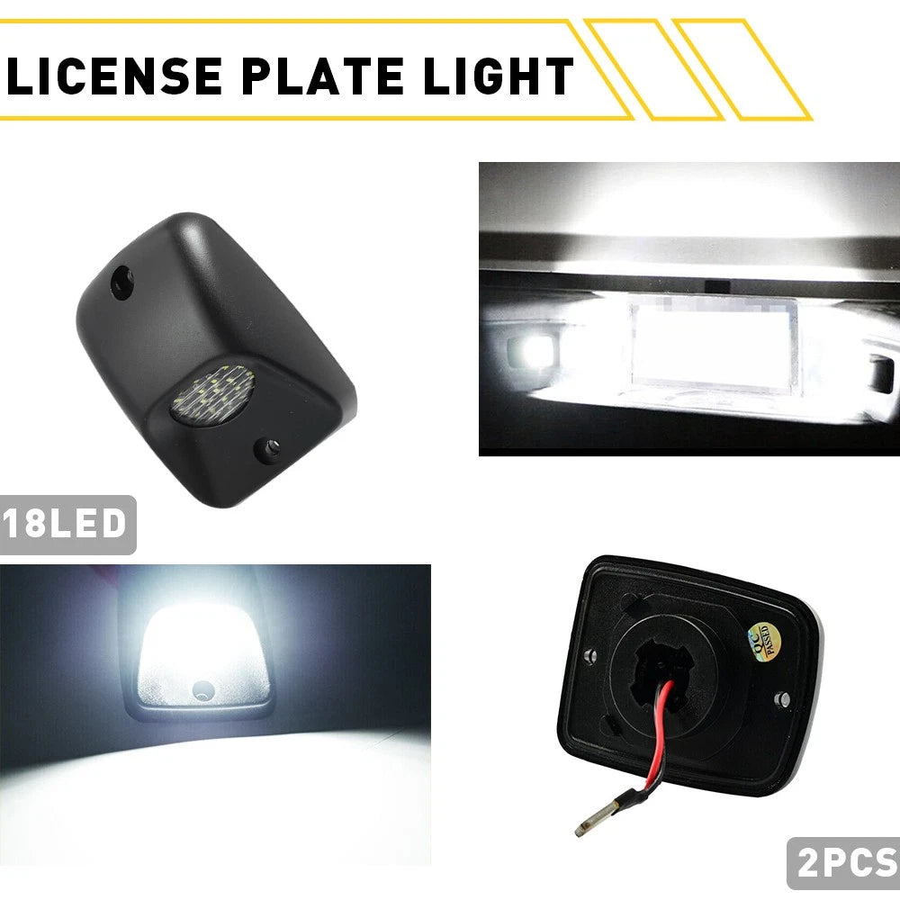 Set of 2 LED License Plate Lights for Toyota Tacoma (1995–2004) OE-Fit