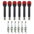 Set of 6 Ignition Coils & Spark Plugs for BMW E30 E34 E36 (1982–1999)