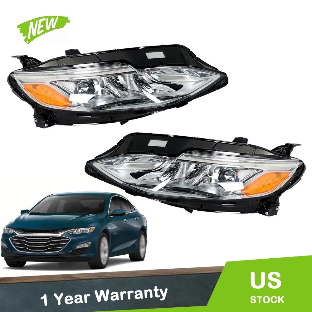 Pair of LED Headlights for Chevrolet Malibu (2019–2021) Right + Left Side